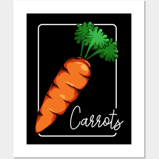 Carrots - Carrot Healthy Vegetable Food Vegan Posters and Art